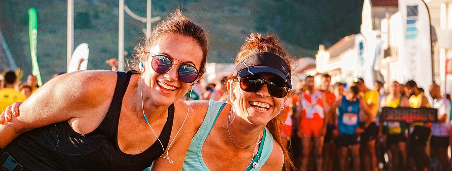 Happy runners